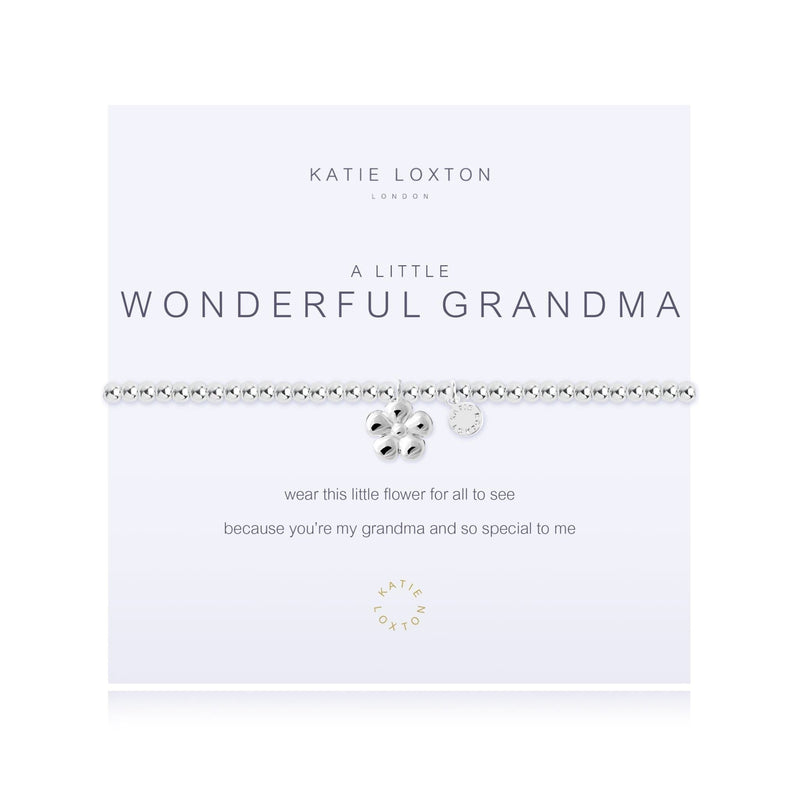 Wonderful Grandma Bracelet Wear this little flower for all to see because you’re my grandma and so special to me.