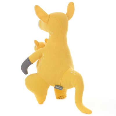 Kangaroo and Baby Joey Stuffed Animal and Rattle Set