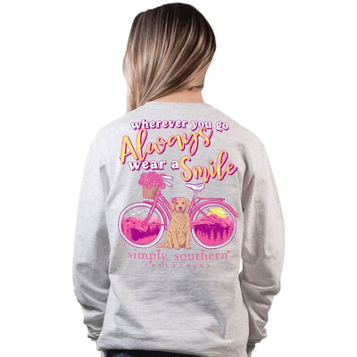 Women’s T-Shirt Back Design: Wherever you go, always wear a smile