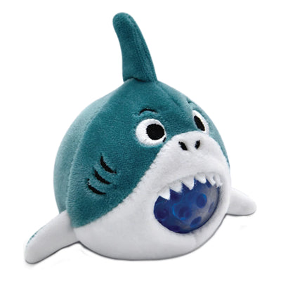 A soft fur ,gel-filled fidget-busting  shark toy.