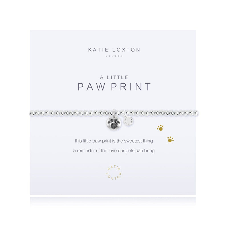 A Little Paw Print, Silver Bracelet: a paw print is the sweetest thing, and love is all our pets can bring."
