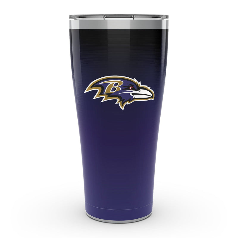 Ombre 30 oz. Stainless Steel Tumbler with Slider Lid, Baltimore Ravens