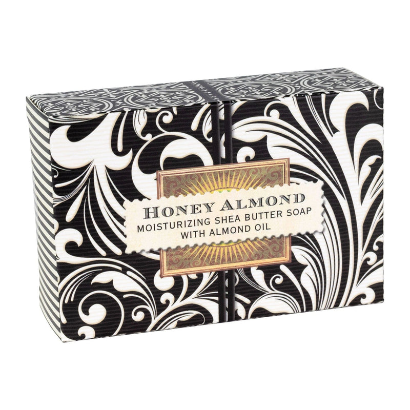 The classic Honey Almond scent features sweet almonds muddled with cherry, vanilla, and honey. Rich, creamy,