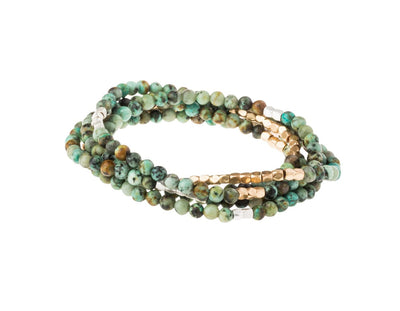 African Turquoise: A Stone of Transformation Presented on cards that tell the meaning of each stone.
