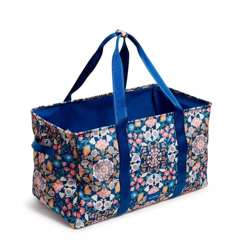 Large Car Tote Bag- Enchanted Mandala Blue