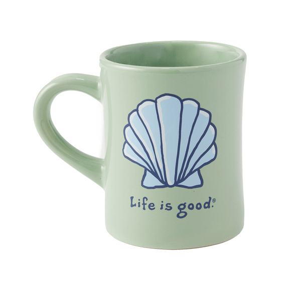 Seashell Diner Mug - Sage Green
