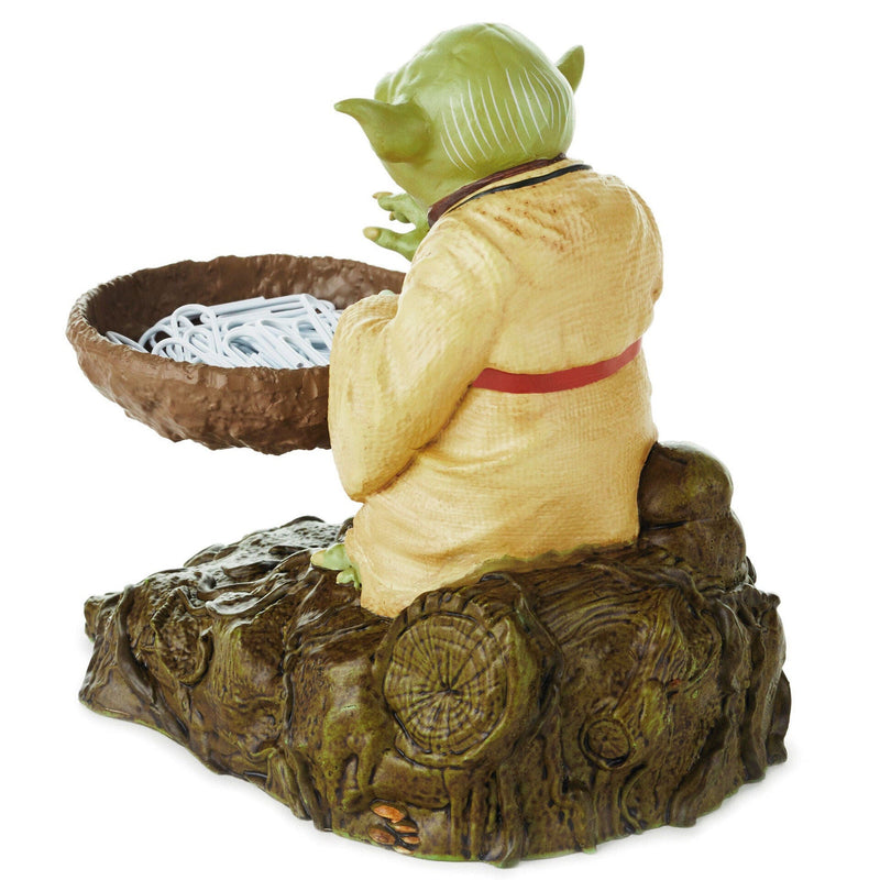 Star Wars - Yoda - Paper Clip Holder with "levitating" a bowl to hold paper clips.