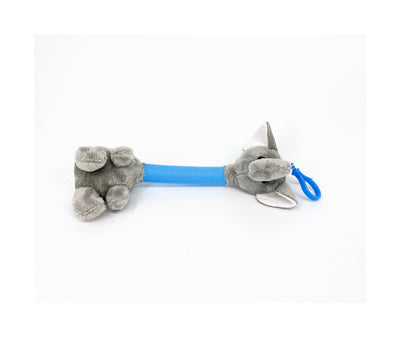 Elephant Clip has the security and emotional support of your favorite plush toy. 