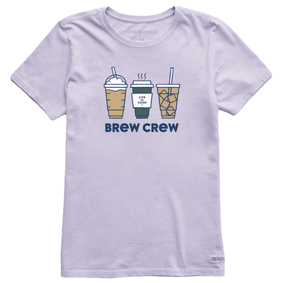 Brew Crew Short Sleeve Tee - Women's  - Lilac Purple