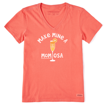Make Mine a Momosa Crusher-LITE Vee - Women's - Mango Orange