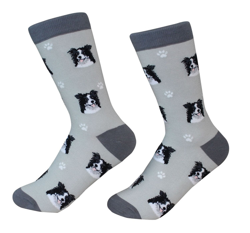 24 Border Collie Woven. 65% cotton, 25% polyurethane, 10% polyester. Comfortable, Machine Washable.