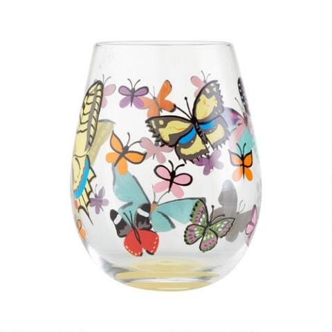 vibrant hand-painted designs on hand-blown glass.