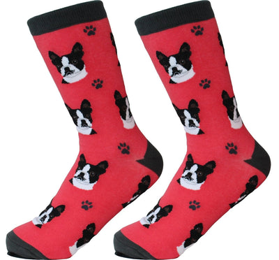 24 Boston Terrier Woven. 65% cotton, 25% polyurethane, 10% polyester. Comfortable, MachineWashable.