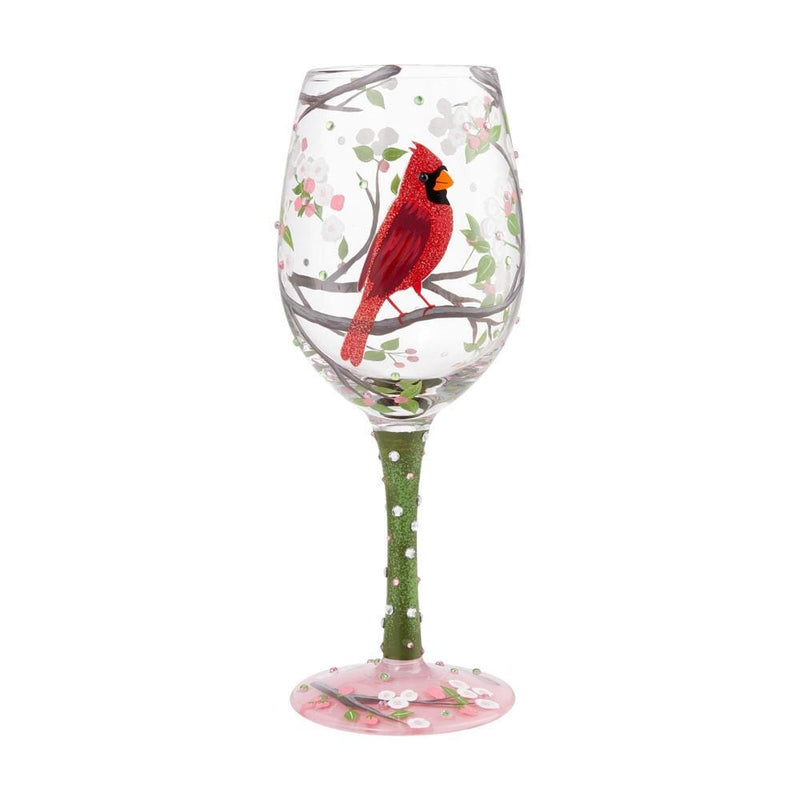 wine or cocktail in a pretty floral goblet that&