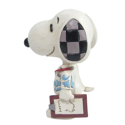 Enesco Jim Shore Peanuts Snoopy Medical Professional 3 Inch, Multicolor Hand-crafted from high-quality stone resin material and hand-painted