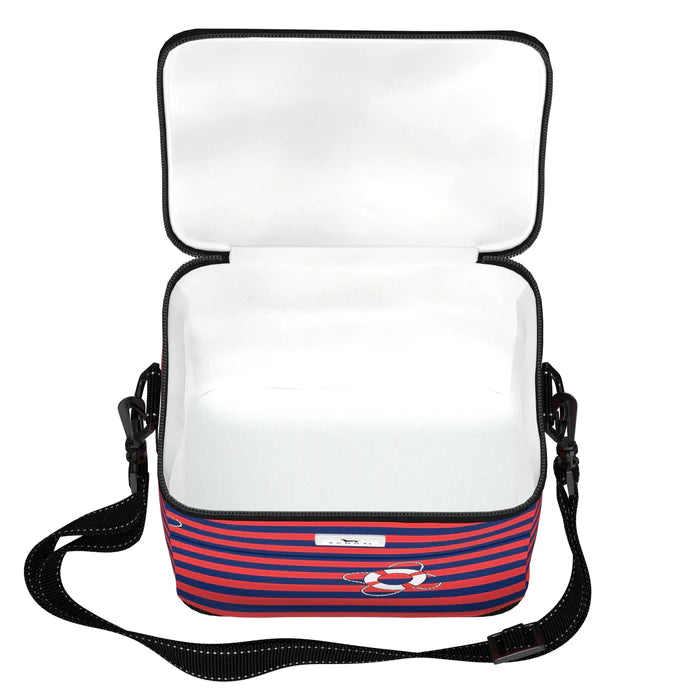 Ferris Cooler, Stripe Saver with Foam Insulation Layer, Helps Keep Contents Cool Front Pocket