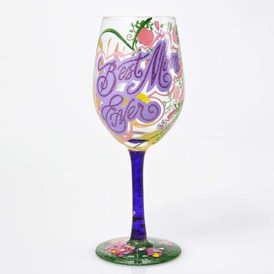 Best Mom Ever Wine Glass, Shipped in a Beautiful, Decorative Gift Box