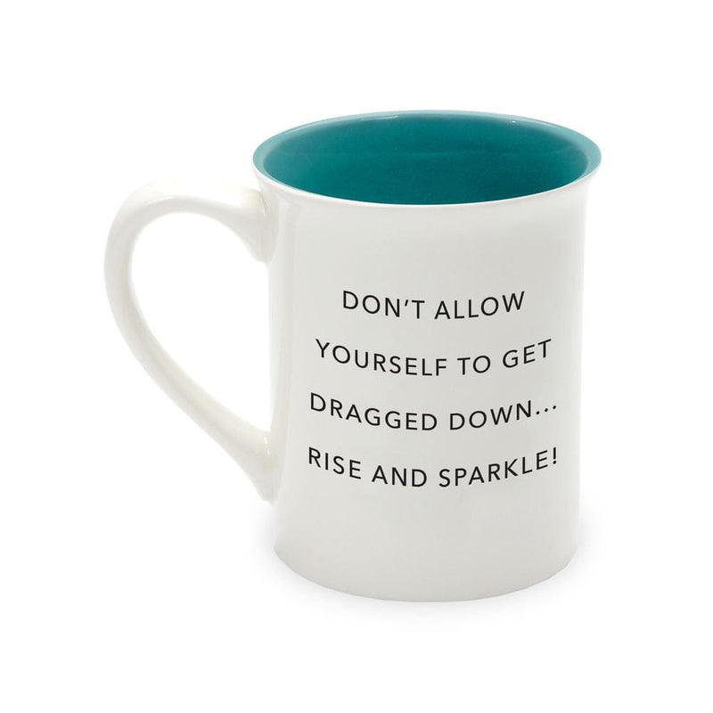 Colorful mugs pack a punch of flair and ferocity with each sip. With baby blue sparkle,