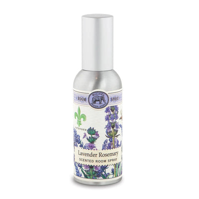the distinct scents of lavender and rosemary with a hint of eucalyptus.