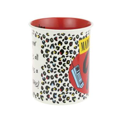 Hydrangea Cocktail Glass, Phone with 90s in red