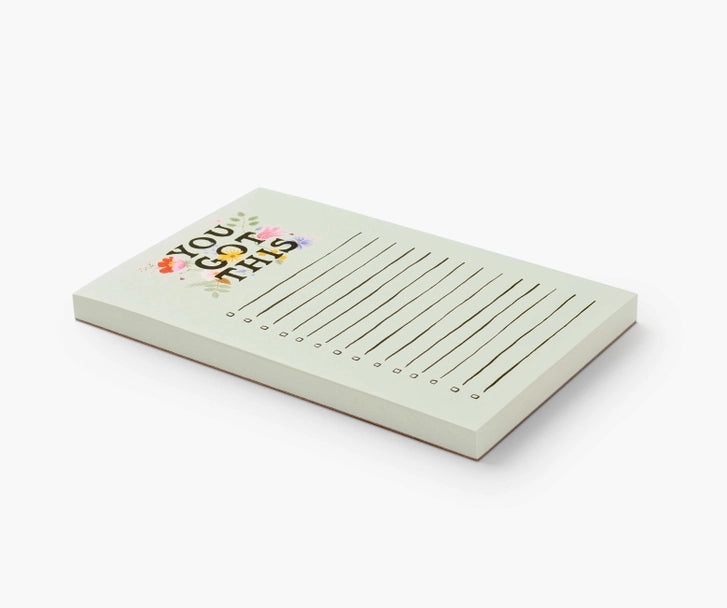 Manage important tasks or jot down a to-do list with our illustrated notepad.