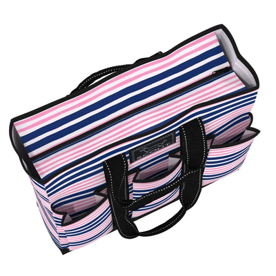 Two handle lengths, six exterior pockets, and an interior zipper Pocket Rocket - Lunch Line.