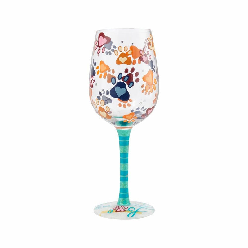 Love My Rescue Wine Glass With love and licks our pets make our lives more joyful and meaningful.