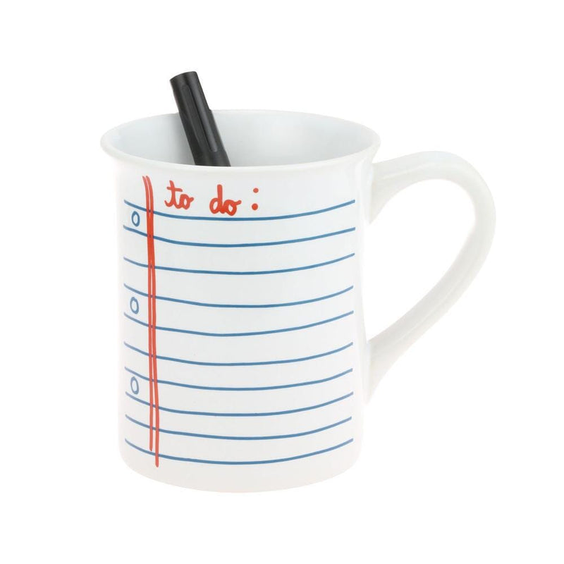 With the dry-erase capability and included marker, bullet out your morning to-do list.