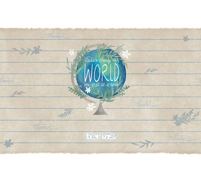 printed teacher's change The world uses plant-based inks directly on the stainless surface of drinkware.