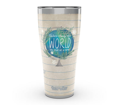 printed teacher's change The world uses plant-based inks directly on the stainless surface of drinkware.