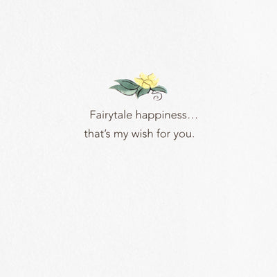 The greeting card features an intricate quilled paper design of Disney Princess Tiana.