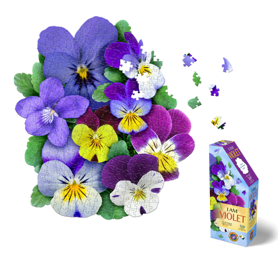 The Power of Flowers! Floral-shaped 350-piece jigsaw puzzle for ages 10 and up